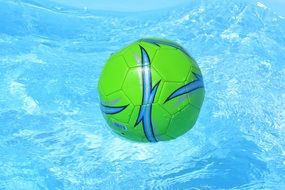 ball in swimming pool