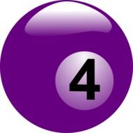 billiard ball number 4