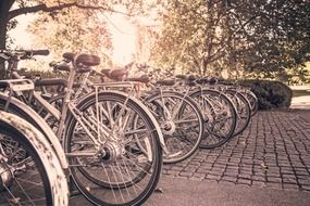 outdoor bicycle parking