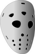 white hockey mask