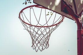 basketball hoop at the stadium