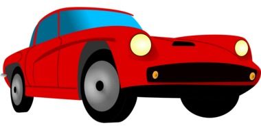 graphic image of a red sports car