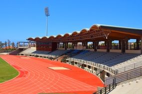 track at the stadium