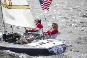 racing of sailboats