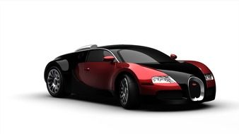 Black and red sports car clipart