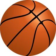 basketball ball as a graphic illustration