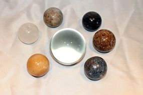 A variety of stone balls