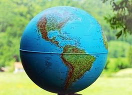 blue globe earth