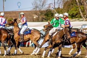 Polo is a game on horseback