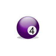 billiard ball 4 drawing