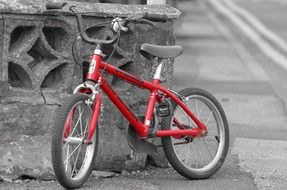 Parked Red bike