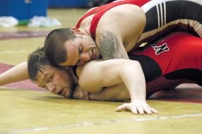 Wrestlers in competitions
