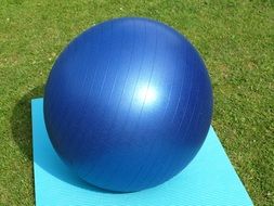 large blue exercise ball