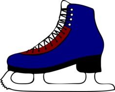 blue ice-skates
