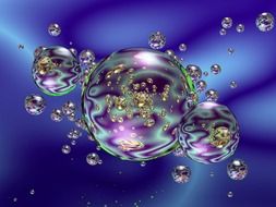 picture of colorful soap bubbless