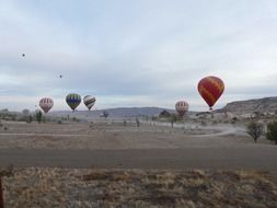 Cappadocia hot air balloons in the sky