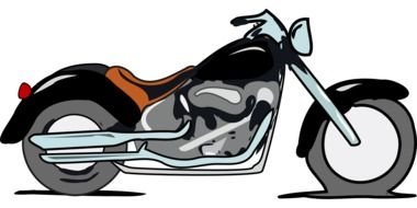 big motorcycle as a graphic image