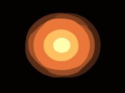 eclipse sun as a drawing