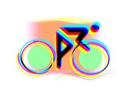 abstract bike logo