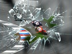 competition racing of superbikes