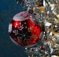 christmas decoration with red ball