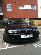 Black BMW car