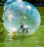 water polo in the ball
