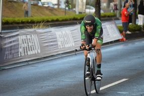 athlete on a cycling race