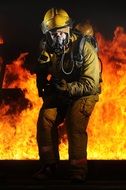 fire firefighter portrait