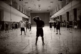 men warming up before workout