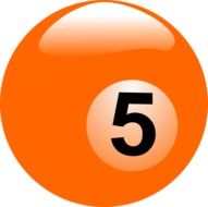 billiard ball number 5