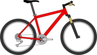 painted red bike