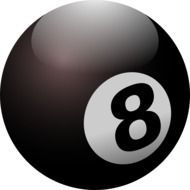 billiard ball eight drawing