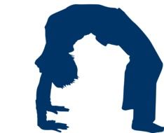 human silhouette bridge drawing