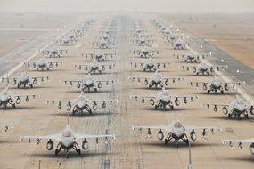 military jets runway