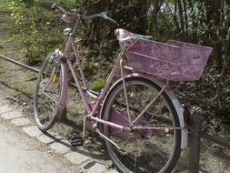 pink bicycle