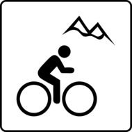 mountain bike sign