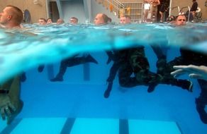 Navy diving training