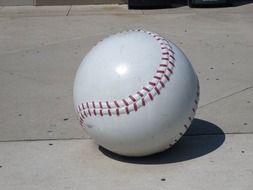 isolated white baseball ball