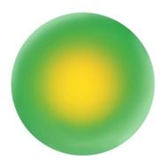 ball green and yellow drawing