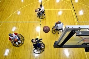 basketball on wheelchairs