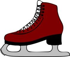 drawing of ice skate
