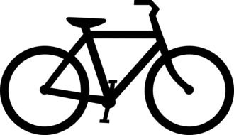 sign bicycle drawing