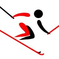 ski race sports olympic icon