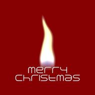 flame merry christmas