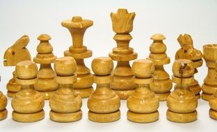 wooden chess on the table