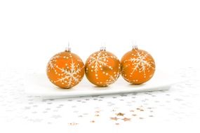 orange balls christmas decoration