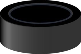 graphic image of a hockey puck