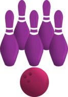 bowling game drawing