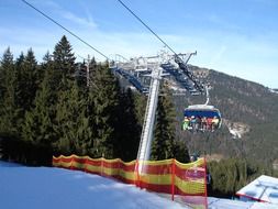 ski lift on a mountain peak